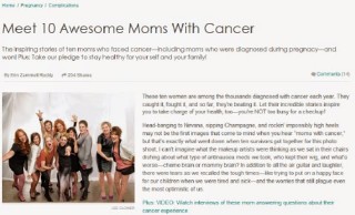 Cancer and pregnancy: what mothers have to say